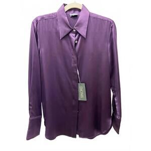 NEW DIOMI women's long sleeve blouse in berry
